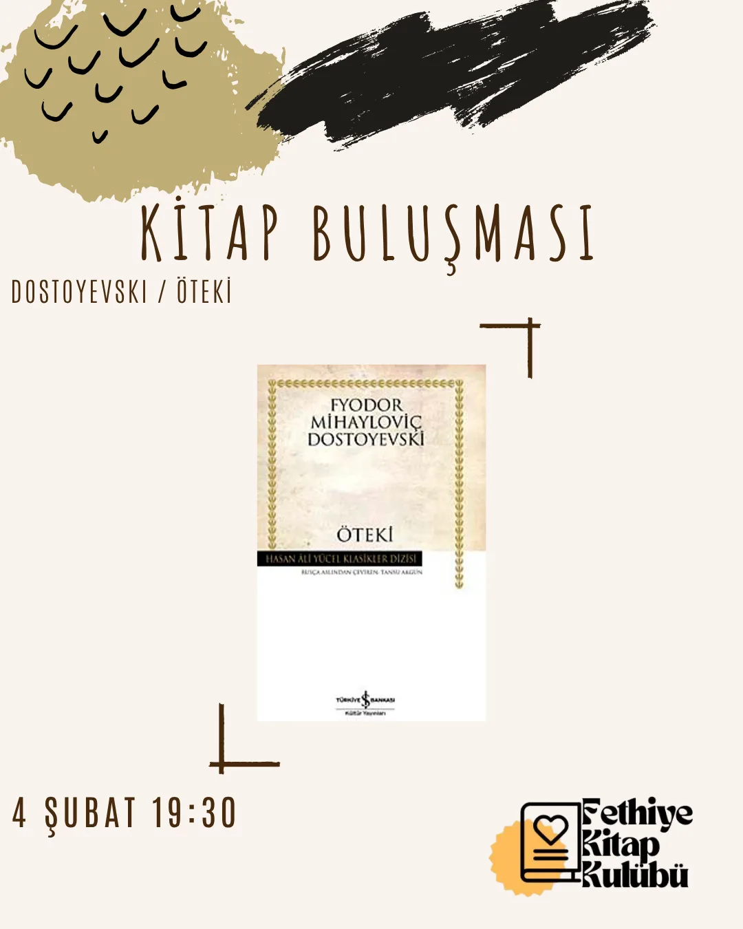 Kitap Buluşması (Dostoyevski / Öteki)